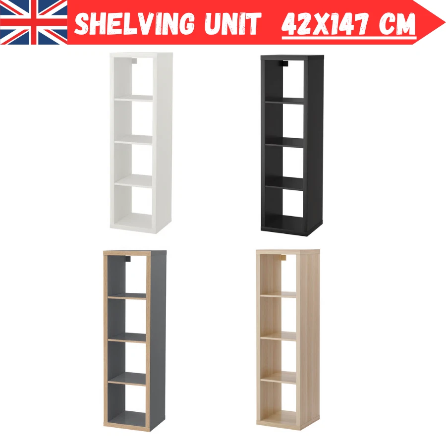 IKEA KALLAX Shelving Unit 4-Tier Stylish Versatile Storage Rack NEW 42x147cm - Image 1 of 1
