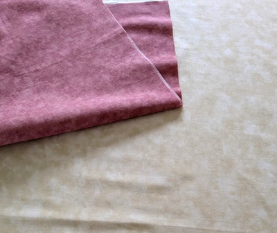 MODA  FABRICS MARBLES - 1 1/4 YD Beige Marble + 17" x 44" Rose Marble REMNANTS - Image 1 of 4