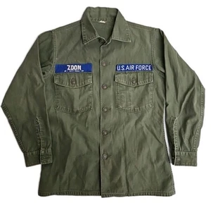 Vintage ZDON Military USAF Shirt Vietnam War Tour 60s Souvenir Operation BOLO OG-107 - Bild 1 von 14