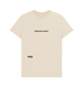 PREMIUM OFFICIAL APOH Drenched In Monet Slogan Cream T-Shirt - Picture 1 of 3