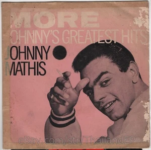 JOHNNY MATHIS /MOMENT TO MOMENT /THE SHADOW OF YOUR SMILE / THAI EP  45RPM - Picture 1 of 3