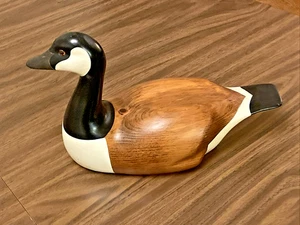 Country Traditions | Kanadischer Gänseholzköder Ron Sadler signiert 13x8x5,5" LESEN - Bild 1 von 6