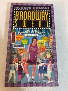 Richard Simmons Broadway Sweat VHS Tape Exercise Aerobic Musical Workout - Picture 1 of 2