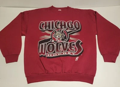 Vintage 1994 Chicago Wolves Hockey Sweater - L - Logo7 - Image 1 of 4