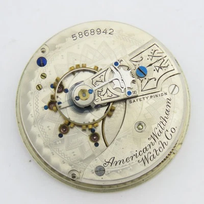 Waltham 18 Size Nickel Open Face 15 Jewel Pocket Watch Movement - Image 1 of 4