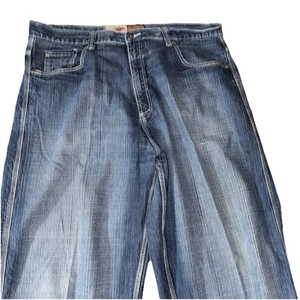 Evolution Jeans Pantalone Uomo Blu Denim Y2K Extra Largo Gamba Taglia 40/32 - Foto 1 di 5