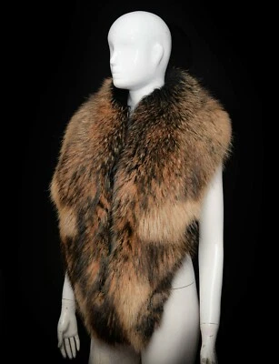 Massive Essential Finn mapache hecho a mano para hombre cuello envolvente bufanda estola boa Foto 1 de 4