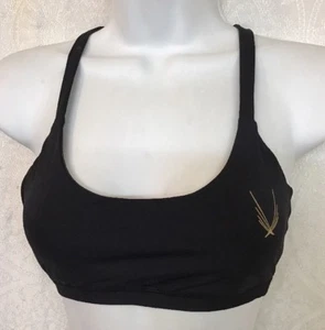 Lucas Hugh Performance Bra Black Top Cross Over Straps Size Small - Picture 1 of 4