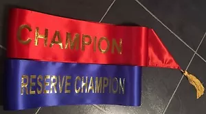 Fajas Champion & Reserve Champion - rojas y azules *ENVÍO GRATUITO* - Imagen 1 de 1