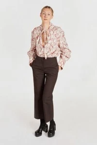 Pantalones de vestir Jil Sander Raf Simons marrón lana Italia 44 37.5 EE. UU. M 8 10 - Imagen 1 de 7