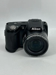 Nikon COOLPIX L110 Black Digital Camera with 15x Wide Angle Optical Zoom Lens - Picture 1 of 6