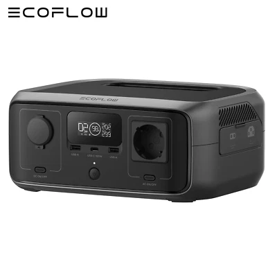 EcoFlow RIVER 3 Tragbare Powerstation 245Wh 10ms USV 300W Camping Solargenerator