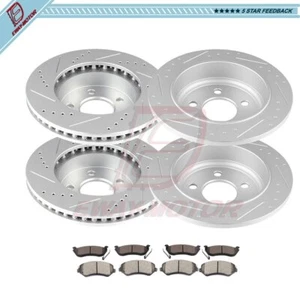 For 2006 Jeep Limited Renegade Rocky Ceramic Brake Pads And Rotors Front Rear - Bild 1 von 7