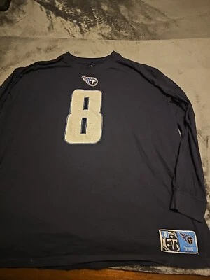 NFL TENNESSEE TITANS  #8 MARIOTA LONG SLEEVE  SHIRT SIZE 4X - Image 1 of 2