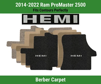 Tapetes frontais Lloyd Berber para '14-22 Ram ProMaster 2500 com prata sobre preto Hemi - Imagem 1 de 4