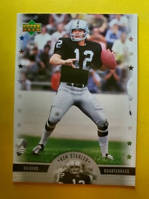HOF KEN STABLER #67 OAKLAND RAIDERS - ALABAMA CRIMSON TIDE - 2005 UD LEGENDS NFL - Image 1 of 3