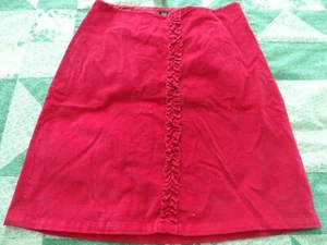 NEW Girl's size 14 Red Plush Skirt with Center Ruffle by Gap - Picture 1 of 1