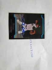 2005 Bowman Chris Volstad signed Baseball Card