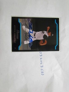 2005 Bowman Chris Volstad signed Baseball Card