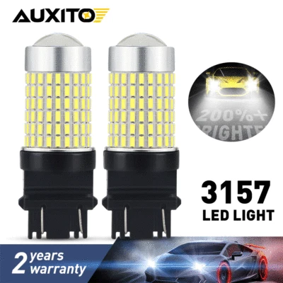 2x AUXITO 3157 4114 4157 LED DRL Driving Daytime Running Light Bulb Kit 6000K - Image 1 of 4