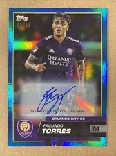 FACUNDO TORRES 2023 Topps MLS Auto BLUE /99 Autograph * ss