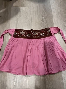 Junior Pink Mini skirt With Beaded Belt - Picture 1 of 6