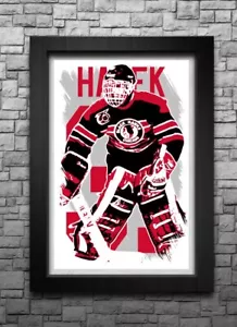 DOMINIK HASEK art print/poster CHICAGO BLACKHAWKS FREE S&H! JERSEY B2G2 - Picture 1 of 6