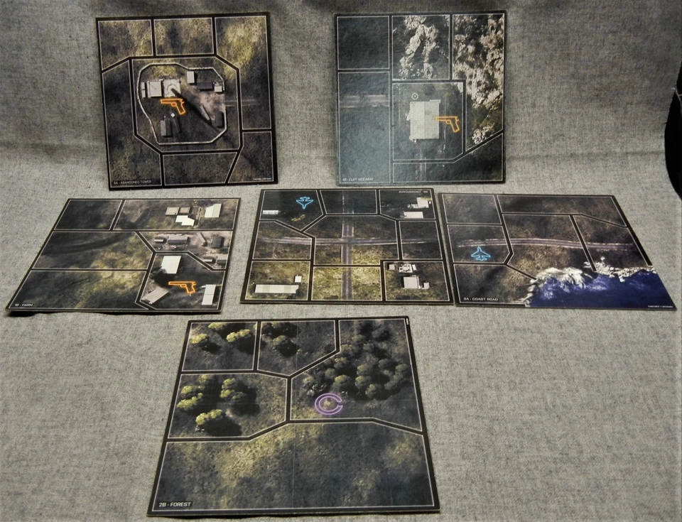 Risk Battlefield Rogue Lote de 6 Azulejos Doble Cara Juego Repuestos Foto 1 de 1