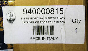 Genuine Maserati Retrofit Roof Rails (Black) Part Number- 940000815