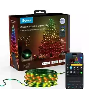 Govee Christmas String Lights 2S 65.6 FT RGBIC+ 20000 Hours LED Google Alexa - Picture 1 of 13