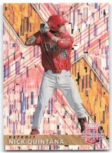 2019 Panini Elite Extra Edition #47 Nick Quintana Pink Detroit Tigers 3V - Picture 1 of 2