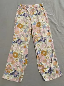 H&M Girls Flower Print Pants, Medium - Picture 1 of 3