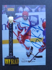 1994 Signature Rookies Tetrad Autographs #107 Valeri Karpov /7750 Anaheim Ducks