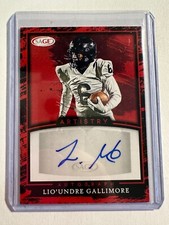 K84,108 - 2022 SAGE Artistry Autographs Red #ALG Lio'undre Gallimore