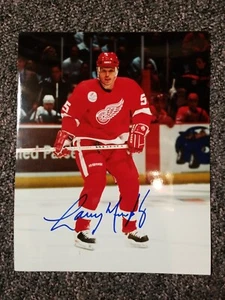 Hall of Famer LARRY MURPHY Signed DETROIT RED WINGS 8X10 PHOTO W/COA - Picture 1 of 1
