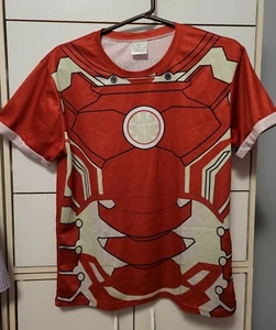 = IRON MAN SUPER HERO T-SHIRT ROT GR. M COMIC CON TONY STARK COSPLAY KOSTÜM = - Bild 1 von 7
