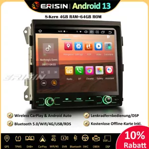 8.4" DAB+Android 13 Autoradio GPS CarPlay SWC Navi 64GB OBD2 Für PORSCHE CAYENNE - Bild 1 von 16
