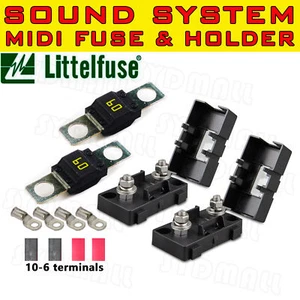 60A KITS DE TERMINALES SOPORTES DE PERNO MIDI PARA DOBLE BATERÍA MEGA SISTEMA DE SONIDO - Imagen 1 de 4