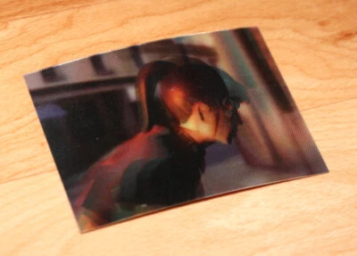 1998 Resident Evil 1 2 3  Wildstorm Trading 3D Card Capcom Claire Motion M2 - Image 1 of 3