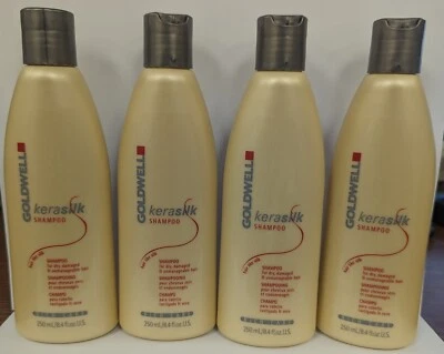 LOT OF 4 GOLDWELL KERASILK RICH CARE SHAMPOO 8.4FL. OZ. EACH Foto 1 de 3