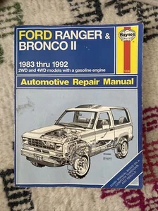 1983-1992 Ford Ranger + Bronco ll Haynes Repair Manual 36070 (1026)- Nice Cond - Bild 1 von 2