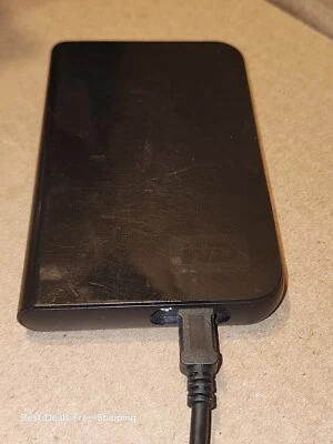 WD Western Digital External Hard Drive 320GB Portable USB 2.0 Black Ready to Use - Image 1 of 4