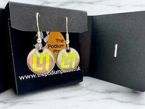 Formula 1 Lando Norris LN Drop/Dangle Earrings - Picture 1 of 19
