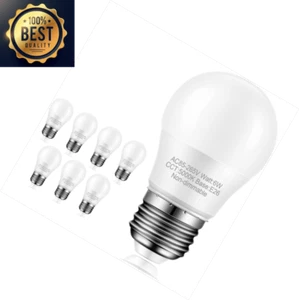 8-Pack Ceiling Fan Light Bulbs, 60 watt Equivalent, Daylight 5000K, E26 Medium B - Picture 1 of 6