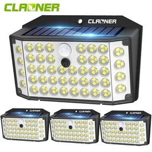 4Pack Solar Powered 176 LED Wall Lights PIR Motion Sensor Outdoor Security Lamp - Picture 1 of 11