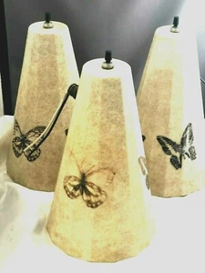 Vintage Mid Century Modern Fiberglas Schmetterling Fabulous Wandleuchter - Bild 1 von 4
