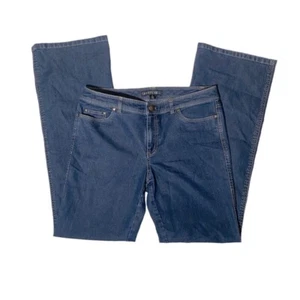 Lafayette 148 New York Jeans Womens Size 6 Bootcut Jeans Stretch Dark Blue Wash - Picture 1 of 13