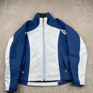 Marmot Windstopper Jacket Womens Medium Blue Softshell Fleece Lined Windbraker - Picture 1 of 17
