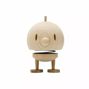 Hoptimist Dekofigur Bumble M Raw Oak, Wackelfigur, Eichenholz, Hellbraun 10.8 cm - Bild 1 von 3