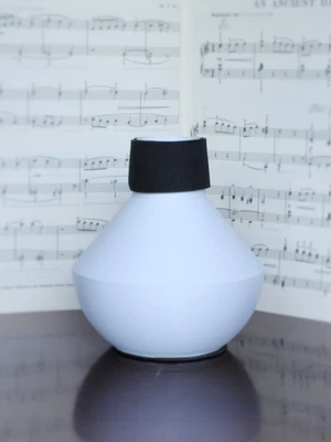 Flugelhorn Practice Mute - White- Very Quiet - Low Resistance - Image 1 of 2